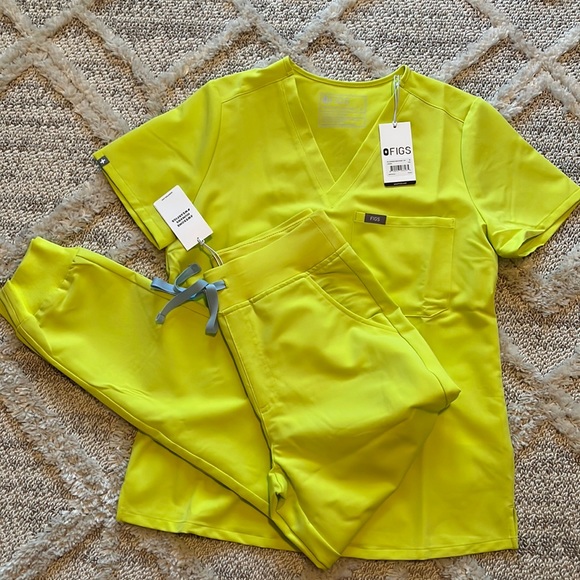 Figs Pants - FIGS CITRINE Set size S NWT